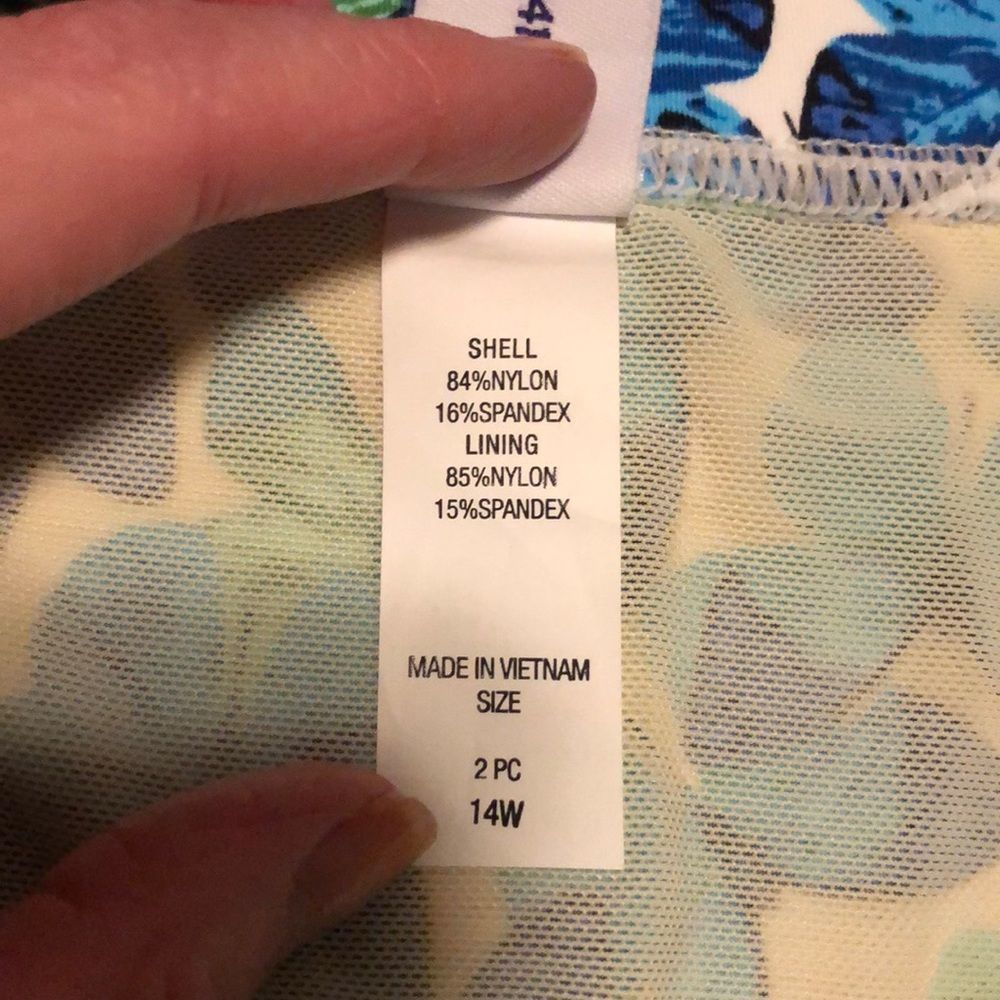 Always for Me Blue Two Piece Flutter Swimdress NWT - Picture 10 of 12